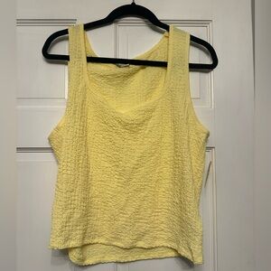 Old Navy Yellow Textured Women's Tank Top